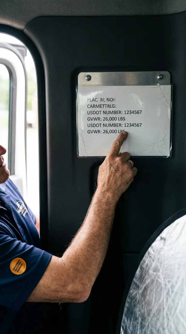 USDOT licensing placard verification in Girdwood